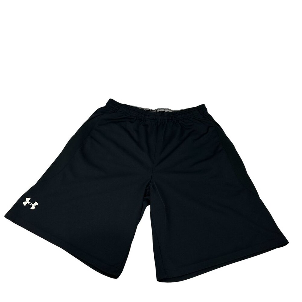 Under Armour Mens Size Medium Loose Fit Athletic Shorts Black  ightweight